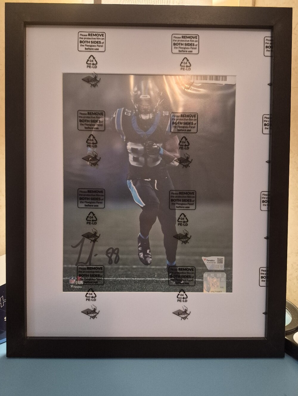 Terrance Marshall JR. Carolina Panthers Framed Autographed 8×10 Photo